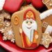 Traditional European St Nicholas cookies with spices representing authentic holiday tradition