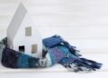 Winter home with proper insulation protecting against European snow and cold weather