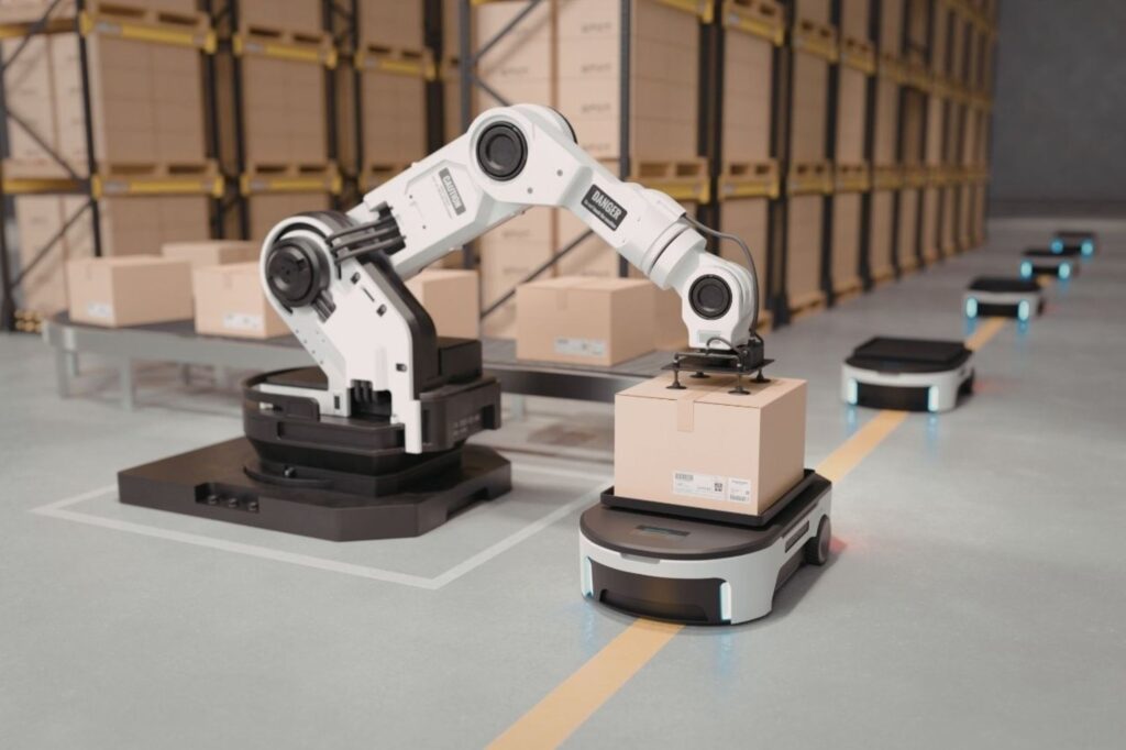 Logistikzentrum Hafen Rotterdam mit automatisierter Lieferkettentechnologie für effiziente Abläufe