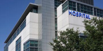 European healthcare investment in modern private hospital sector with medical infrastructure architecture