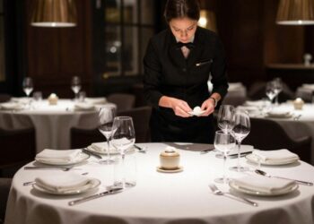 Fine dining economics showcasing Michelin restaurant elegant interior for European investment opportunities