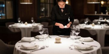 Fine dining economics showcasing Michelin restaurant elegant interior for European investment opportunities