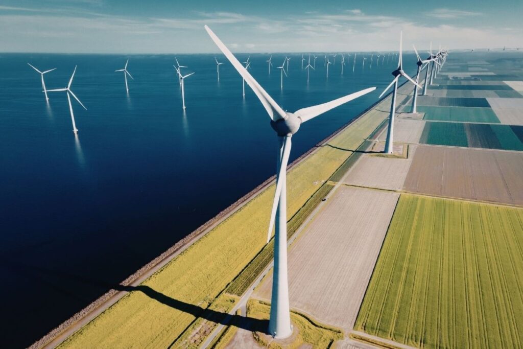 European renewable energy investment outlook showing wind turbines and green technology sector growth opportunities