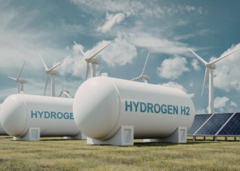 Green hydrogen production facility in Europe showing clean energy investment and renewable infrastructure