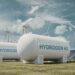 Impianto di produzione di idrogeno verde in Europa che mostra investimenti in energia pulita e infrastrutture rinnovabili