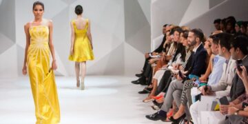 Spring fashion runway showcasing sustainable collections from European designers