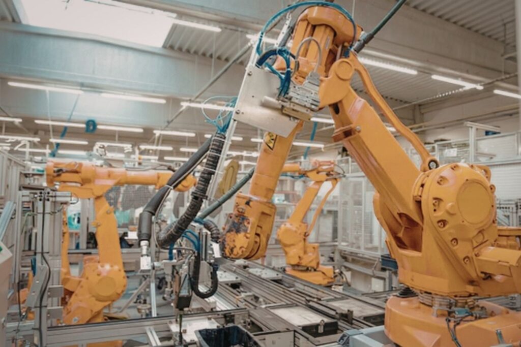 Industrial tech at Hannover Messe showing factory automation robots and European manufacturing investment opportunities