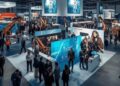 Hannover Messe industrial tech exhibition showing European trade fair investment and technology showcase
