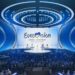 Wiener Stadthalle arena packed with fans during Eurovision 2026 live show in Vienna Austria