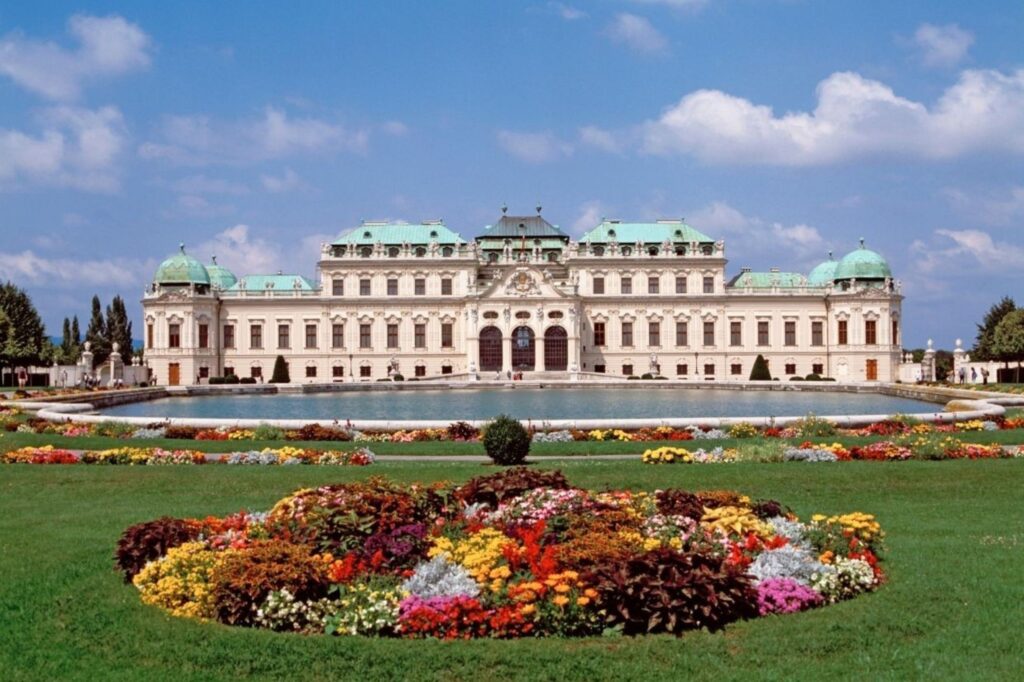 Vienna landmark Schönbrunn Palace representing the host city of Eurovision 2026 in Austria
