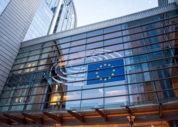 MEP speaking in EU Parliament amid fake news and disinformation debate, Brussels