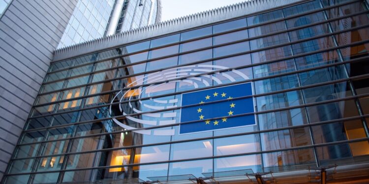MEP speaking in EU Parliament amid fake news and disinformation debate, Brussels
