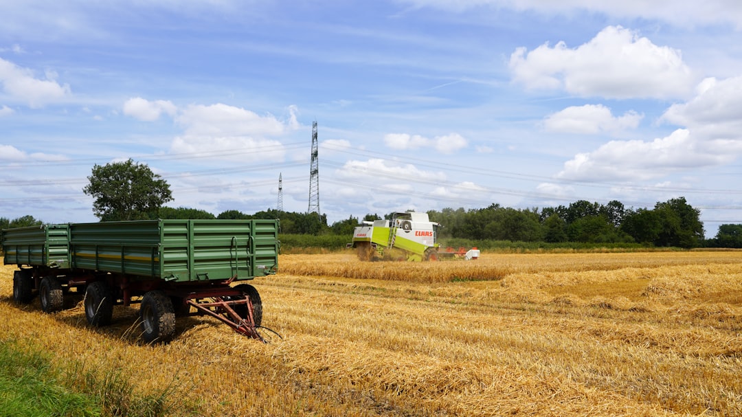 A European farmer inspects produce prepared for export under the EU Mercosur agreement's agri-food provisions
