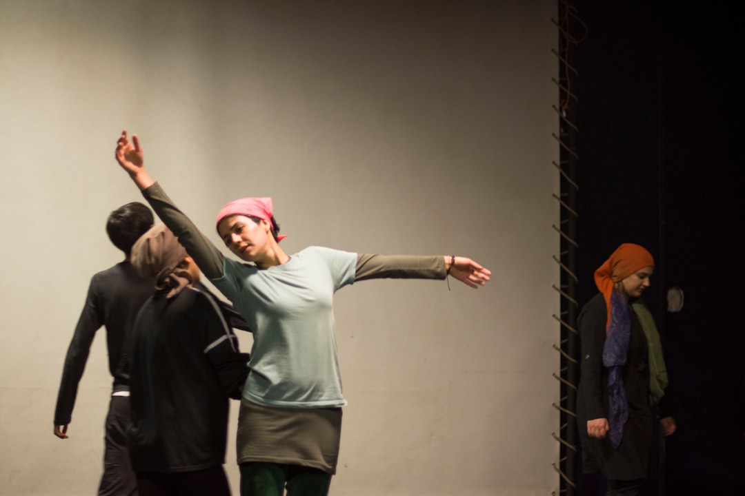 Theatre performers rehearse a cross-border production funded through the Creative Europe culture strand