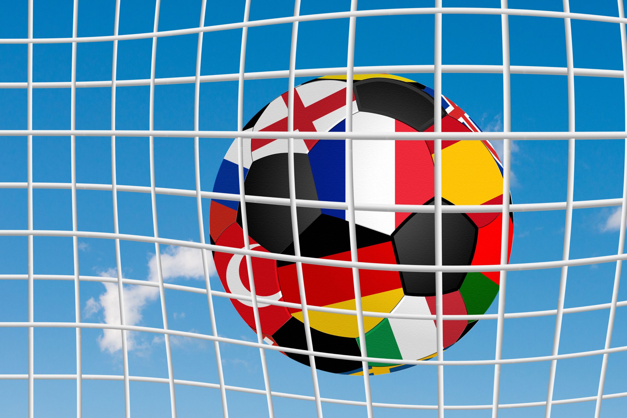 bola na rede do futebol europeu
