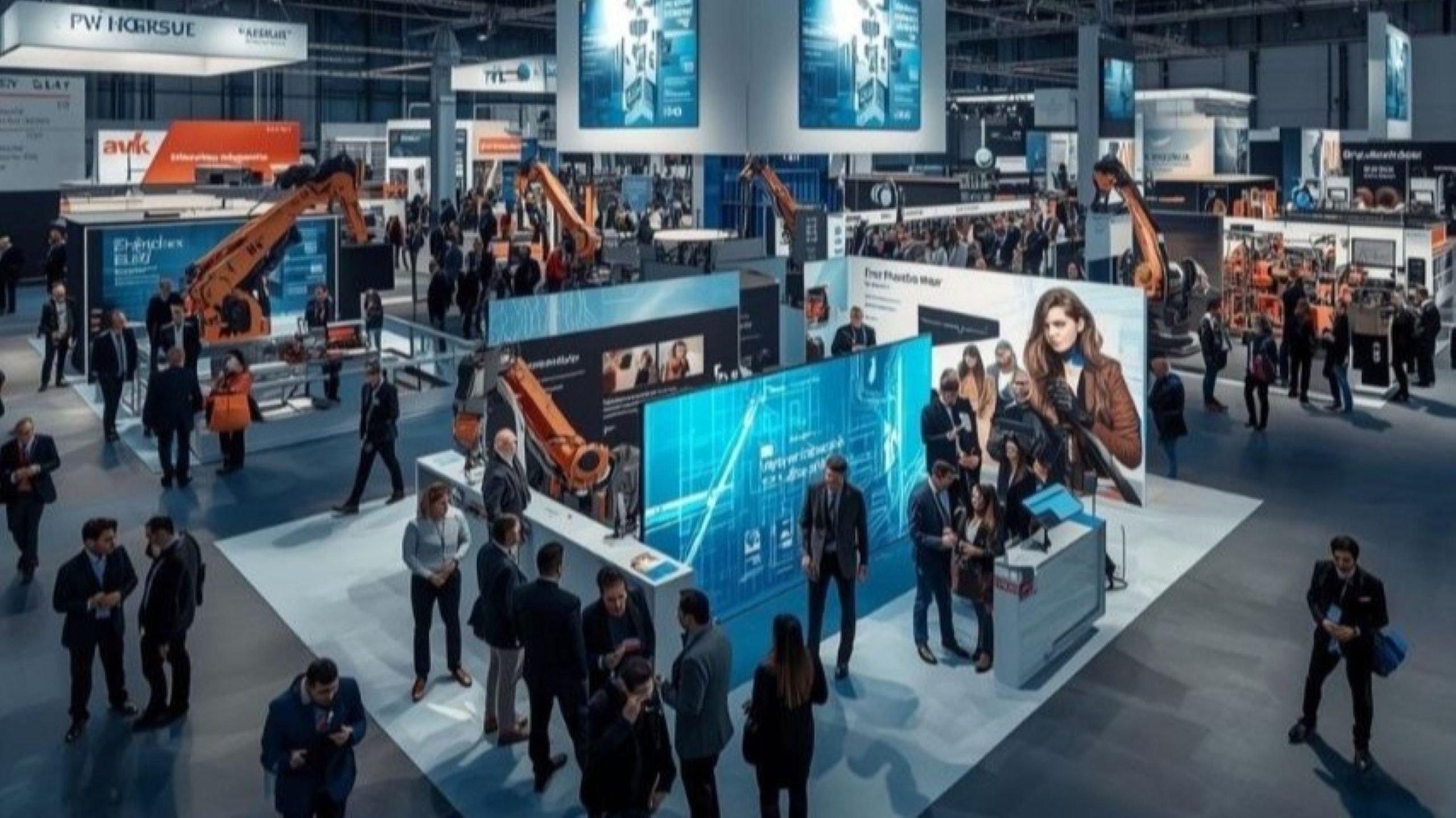 Hannover Messe esposizione di tecnologia industriale che mostra l'investimento in fiere commerciali europee e vetrina tecnologica